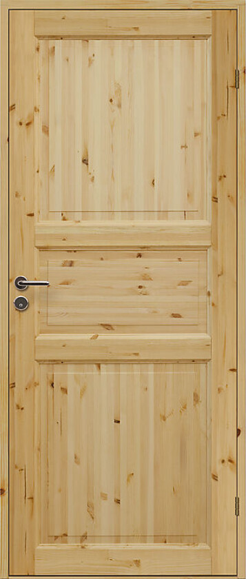 Dør id furu heltre 3s ubkar 100x210 heltre innerdør 3 speil med karm