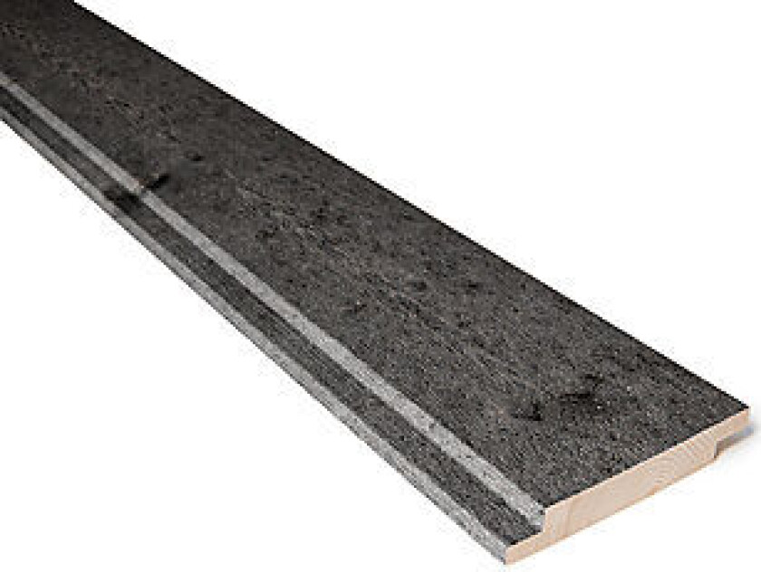 Gran 19x123 df tett ædelsort kledning dobbelfals tett