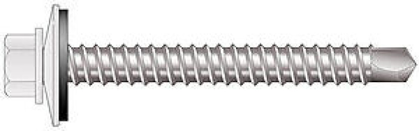 Farmerskrue hvit 4,8x20mm 250 stk