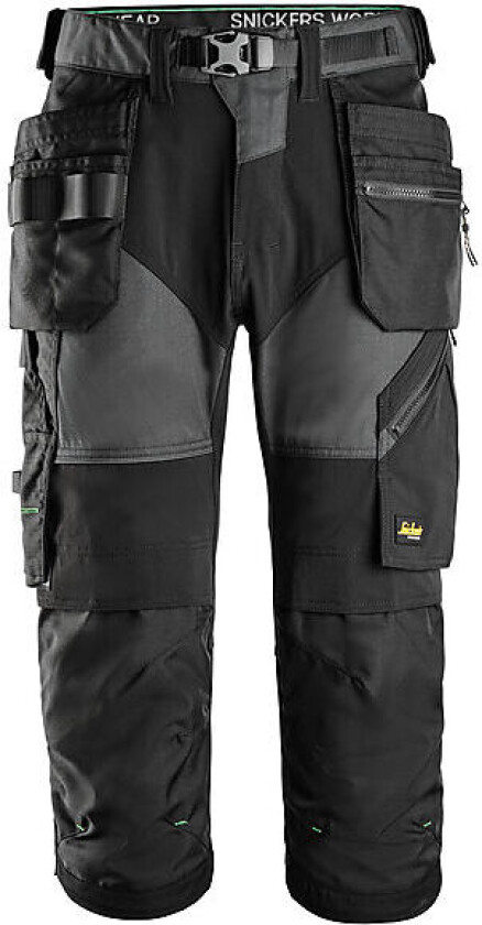 Piratbukse 6905 HP mørkegrå/sort str 52 Snickers Flexiwork+