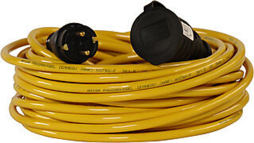 Skjøteledning pvc 25 meter 3 x 1,5 mm²