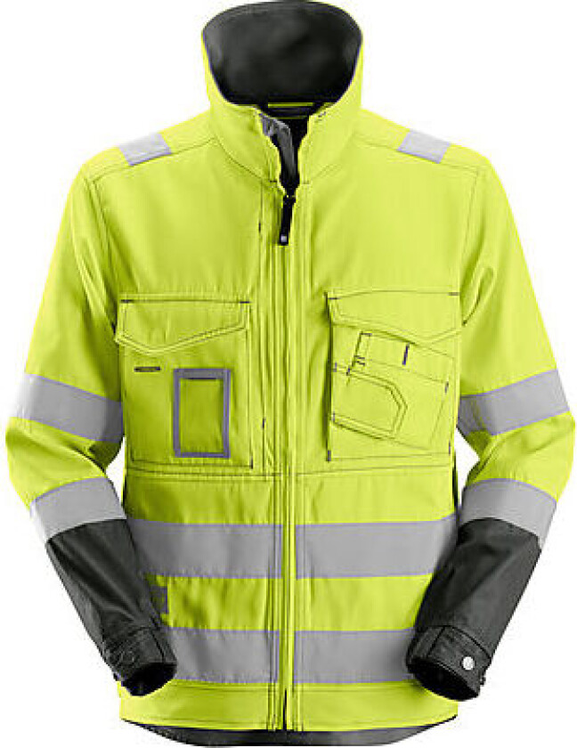 Arbeidsjakke high-vis gul/sort 3XL