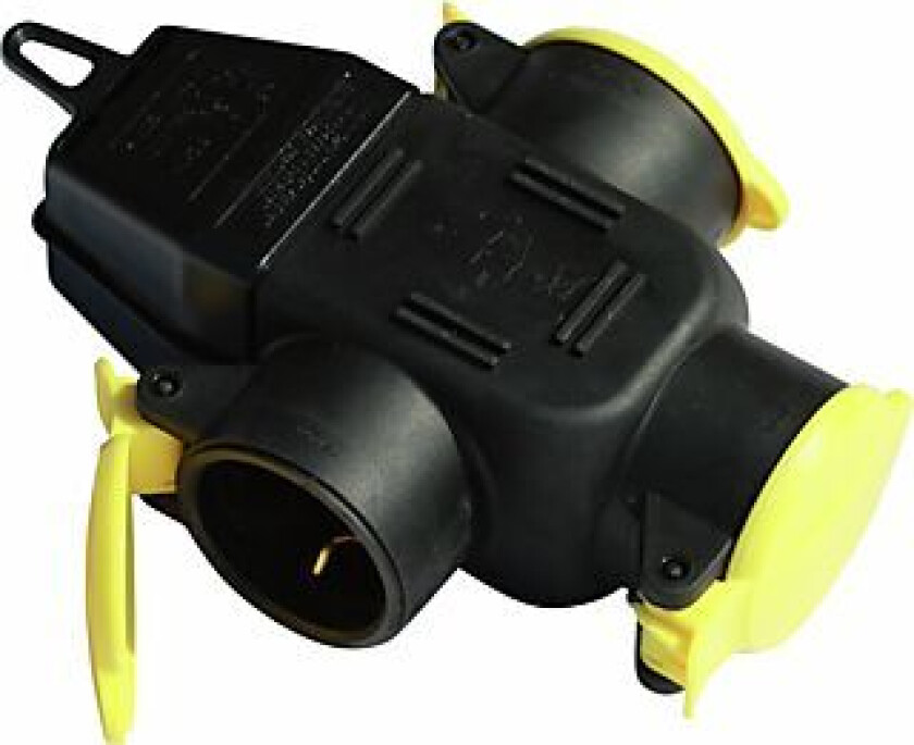 Grenuttak 3-veis m/ lokk sort