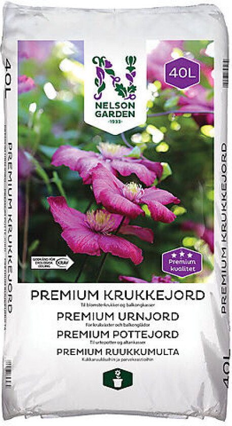 Krukkejord 40l krav