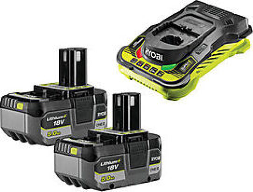 Batteri og lader sett 18 volt 5 Ah