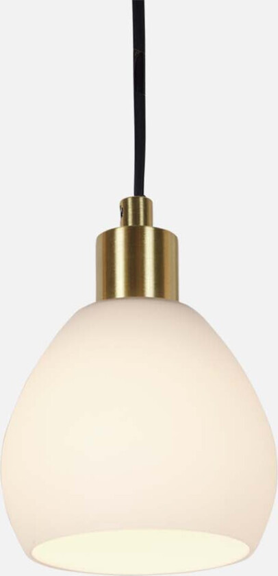 Nina vinduspendel Ø12 - opal/matt messing