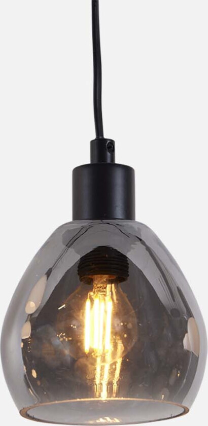 Nina vinduspendel Ø12 - sort/røk