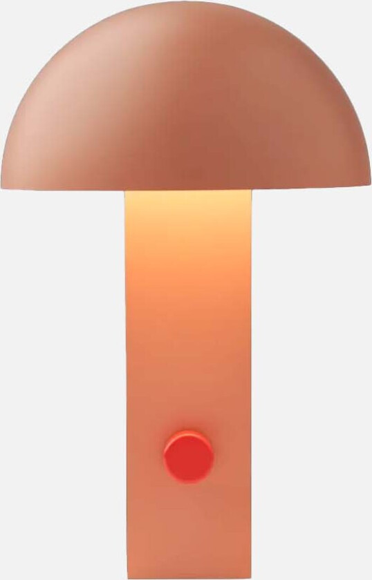 Hyppolite oppladbar bordlampe - tuscany rose