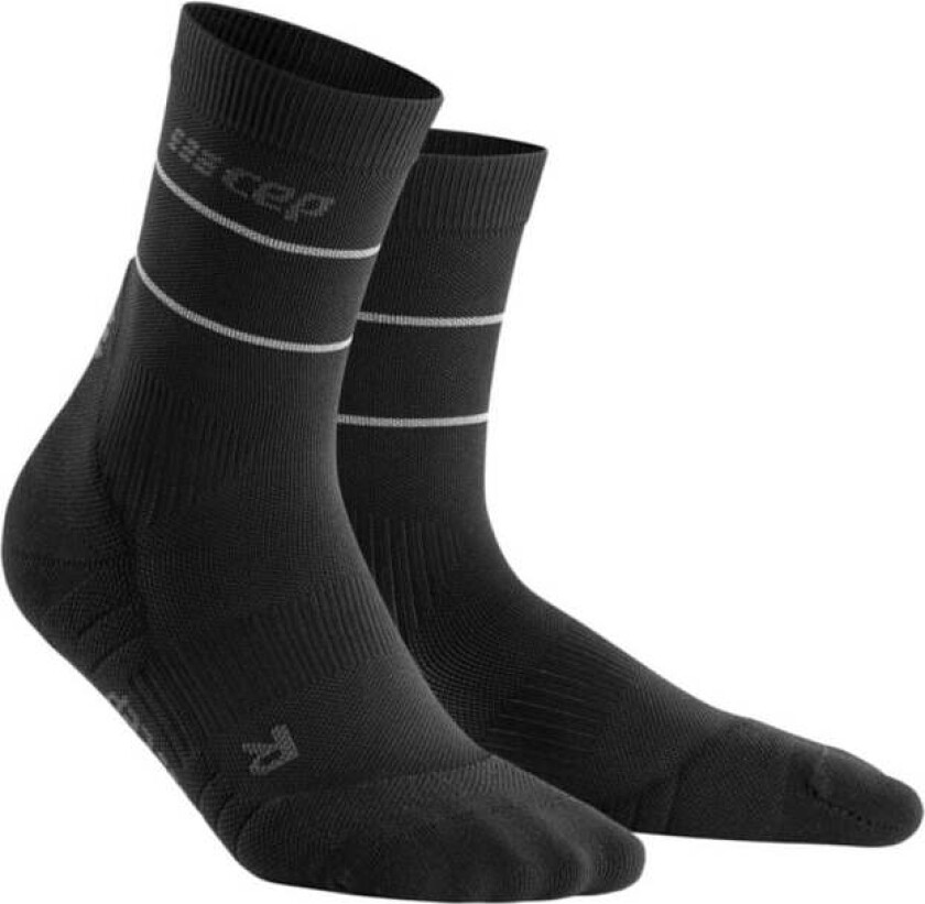 Reflective Mid-Cut Socks
