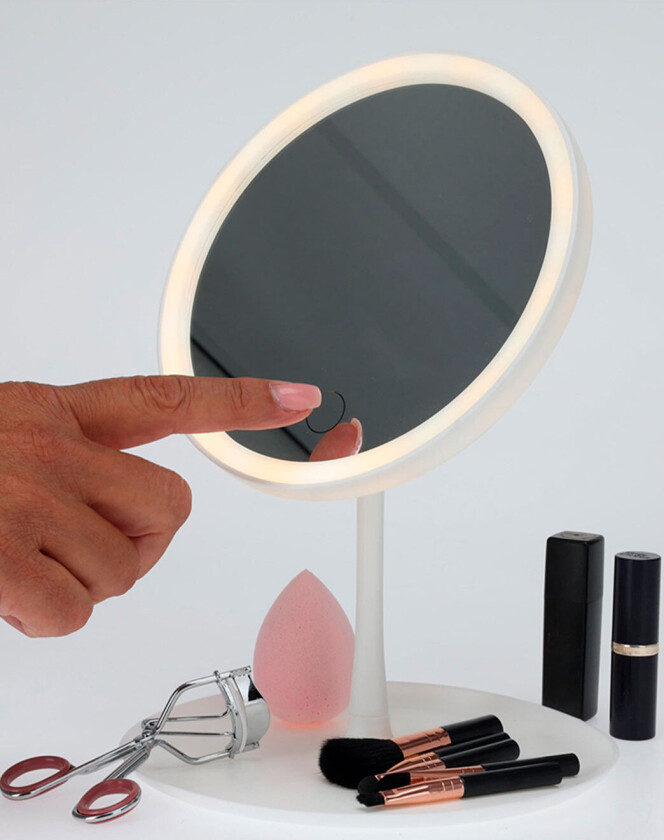 Sminkespeil 3-trinn oppladbar