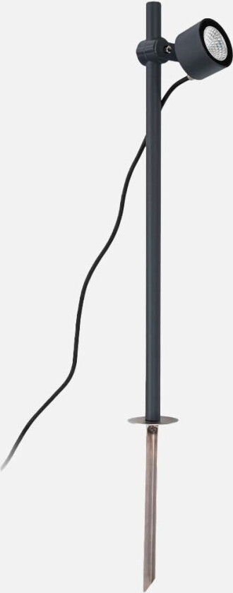 Moss 6602 utelampe bakke/veggspot - grafitt