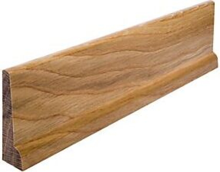 Gulvlist med nese eik lakkert 17x57 mm