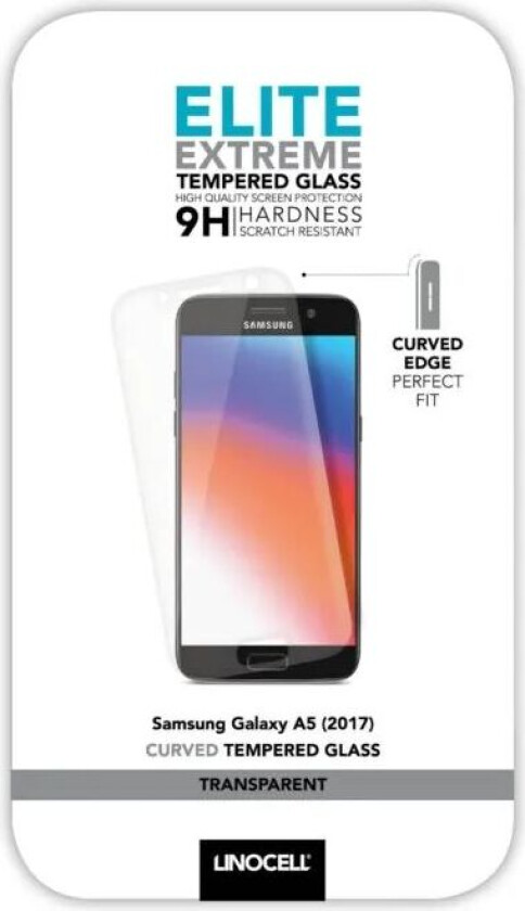 Elite Extreme Curved Skjermbeskytter for Galaxy A5 2017 Transparent