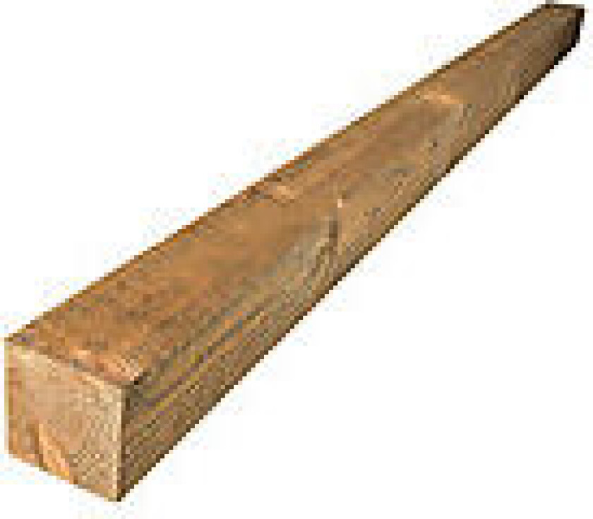 Lekt 73x73 mm furu impregnert brun