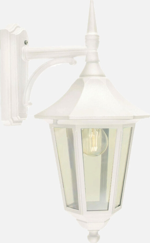 Modena 351 utelampe - hvit