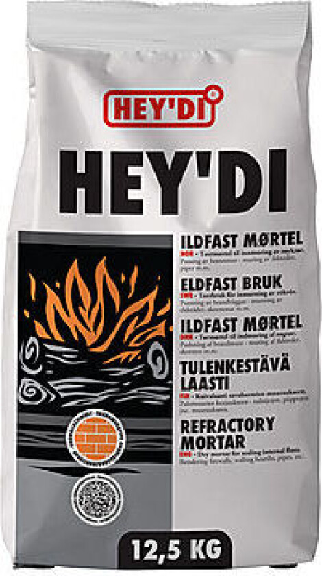 Ildfast mørtel 12,5 kg