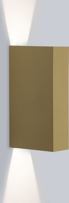 Slim flex utelampe vegg justerbar - golden