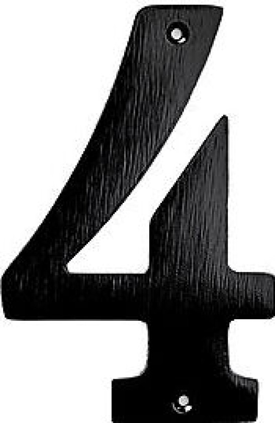 Husnummer 572-4 sort sbhøyde 140mm