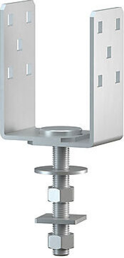 Bilde av Jordskrue bjelkesko justerbar 70-100 mm