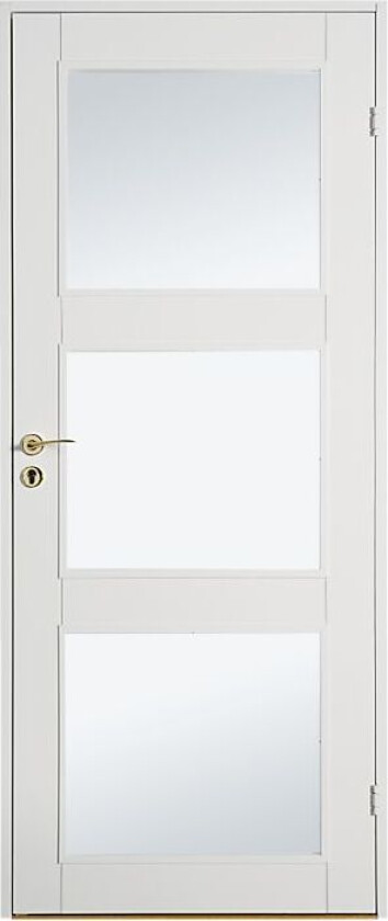 DØRBL CONTUR HVIT 3 GLASS 9X21 UTEN KARM