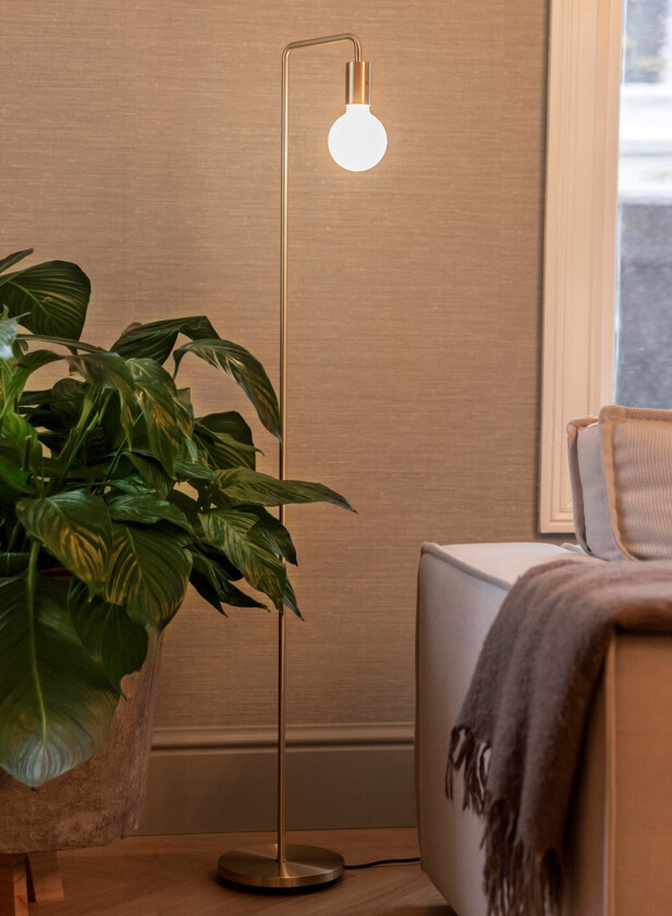 Aria gulvlampe - matt messing