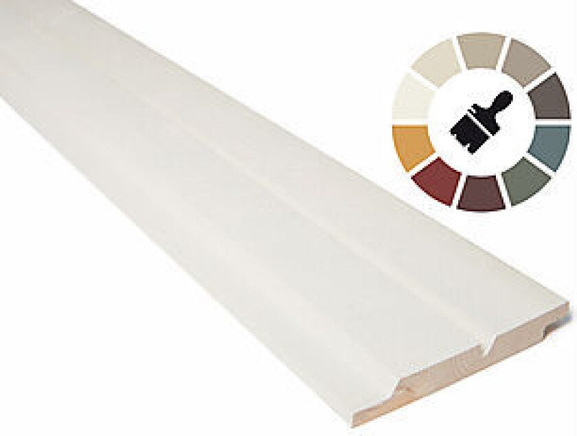 Gran 19x148 df m spor spes farge dobbelfals med spor mellomstrøk