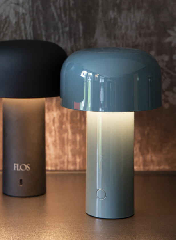 Bellhop Battery oppladbar bordlampe - gråblå