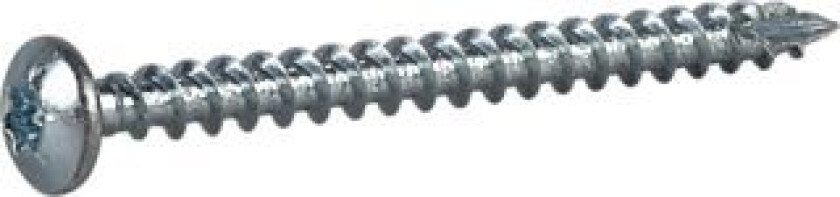 Treskrue inv ph hg 5x60 fzb a-100 panhode helgjenget blankforsinket