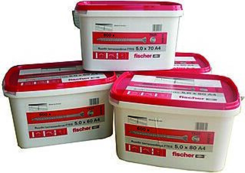 Bilde av Treskrue a4 ftes tx20 5 x 80 mm 600 stk