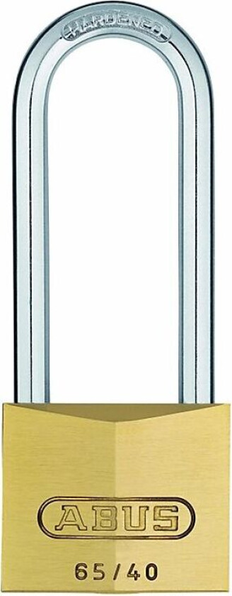 Hengelås abus 65-30 hb60 messing, blister pakning