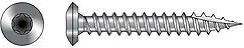 Universalskrue KTF 5,0x35 250 stk