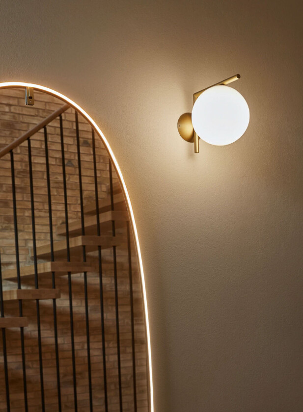 IC C/W1 taklampe/vegglampe Ø20 - messing