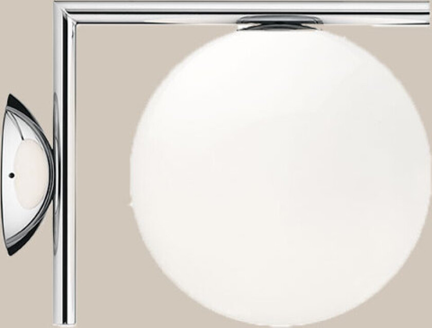 IC C/W1 taklampe/vegglampe Ø20 - krom