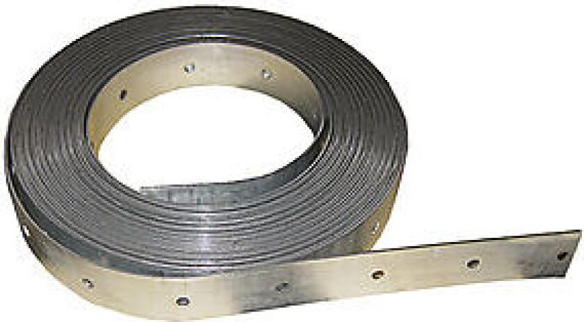 Bilde av Båndjern stål med hull 10 meter rull