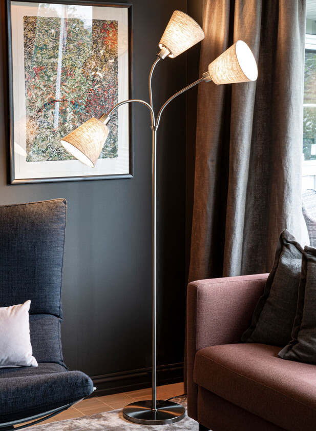 Tosca-3 gulvlampe - stål