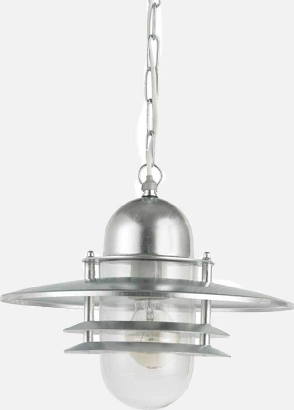 Oslo 240a m/kjetting utelampe - galvanisert stål