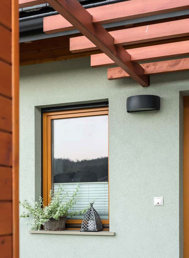 Vasa 128 utelampe 3000K - grafitt