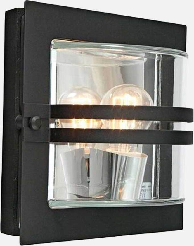 Bern 650 utelampe - sort/klar