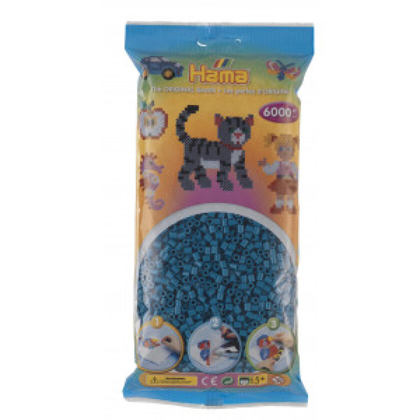 Midi 6000 Perler - Petrol Blå 83