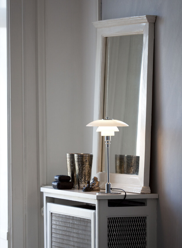 PH 2/1 bordlampe - krom/opal