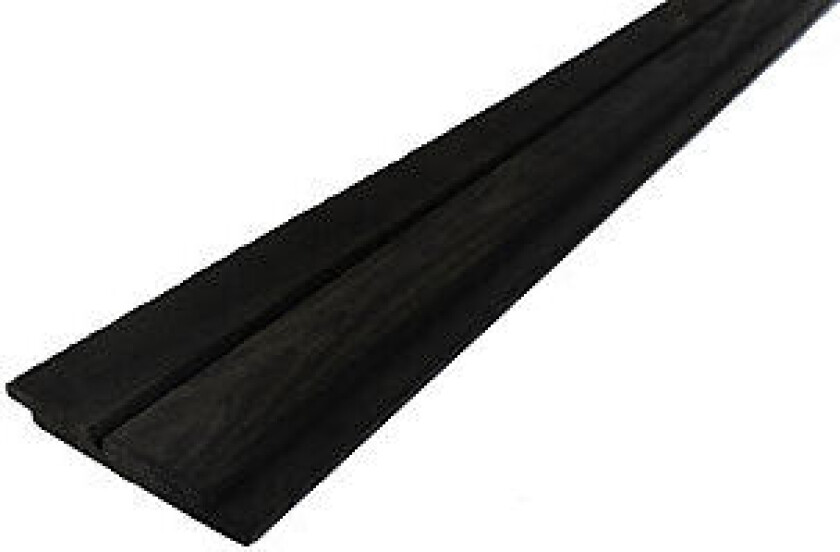 Dobbelfals kledning 60° svart 19x148 mm