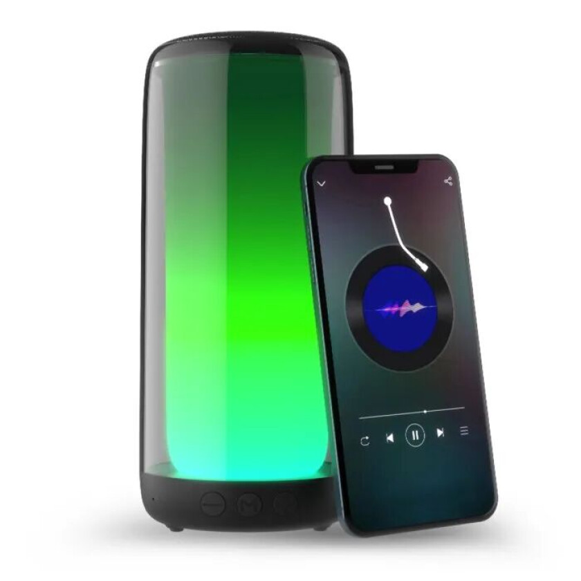 Partyhøyttaler med LED-belysning