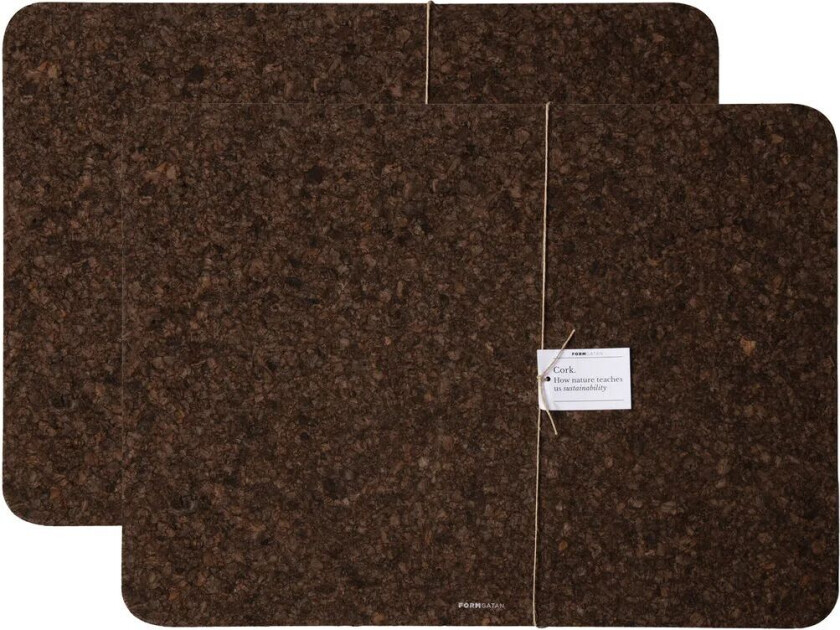 Cork spisebrikke 30x40 cm 2-stk. Smoked
