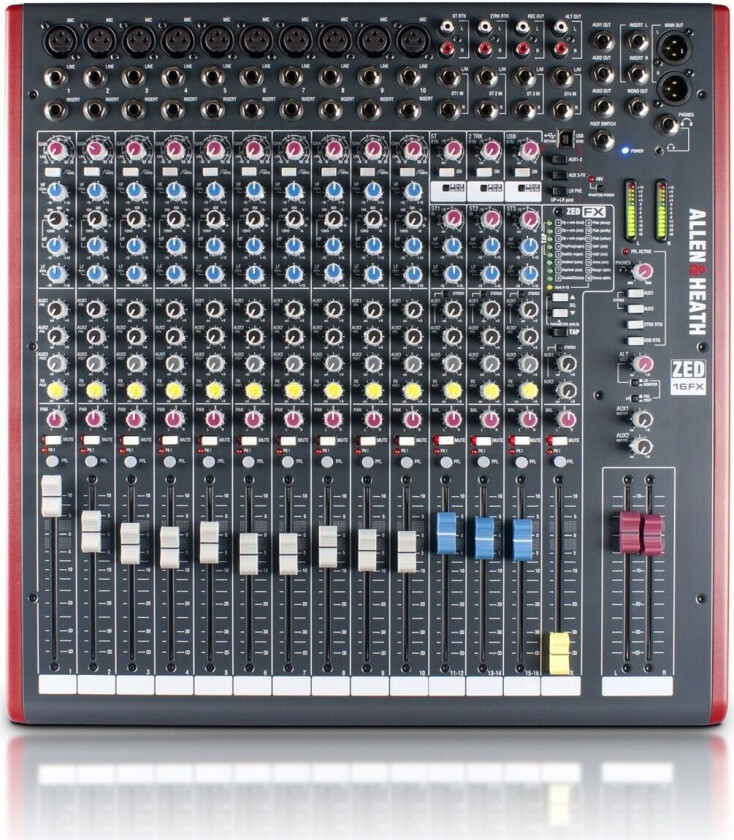 Allen and Heath ZED-16FX Multipurpose USB Mikser med FX