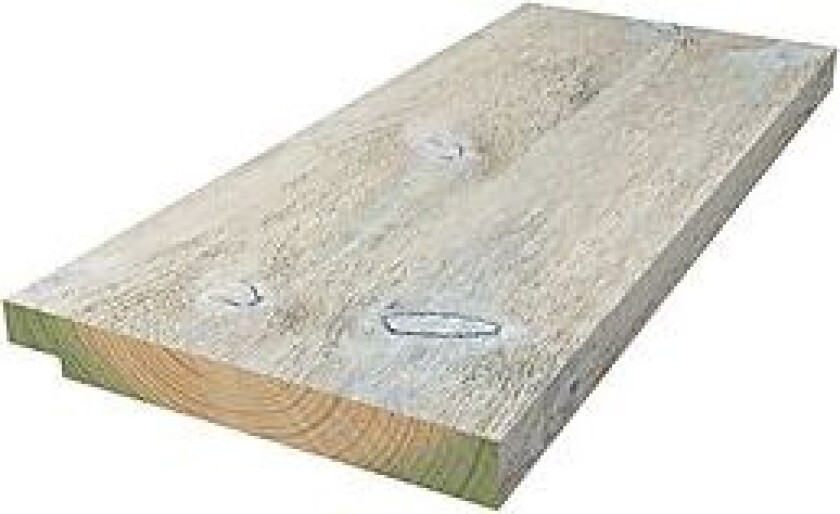 Kledning enkelfals 3 sidig 19x173 mm grunnet dekkhvit furu