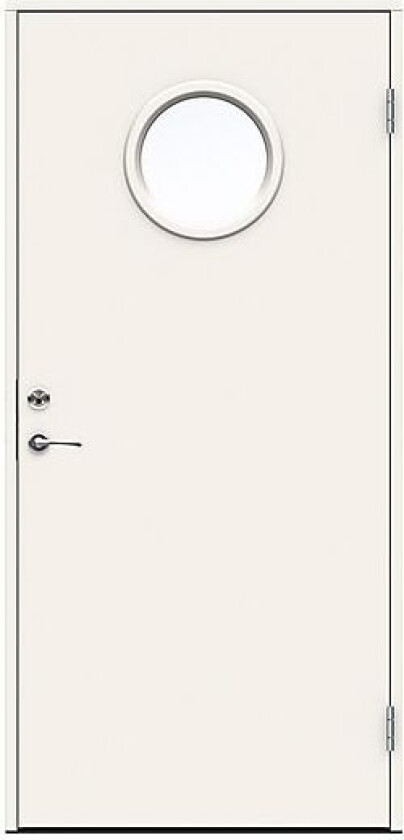 Dørsett indus 100x210 høyre hvit klart glass