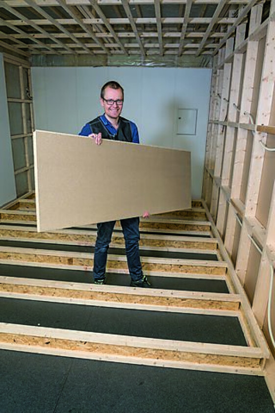 Sponplate gulv proff 22x620x1820 mm standard P6