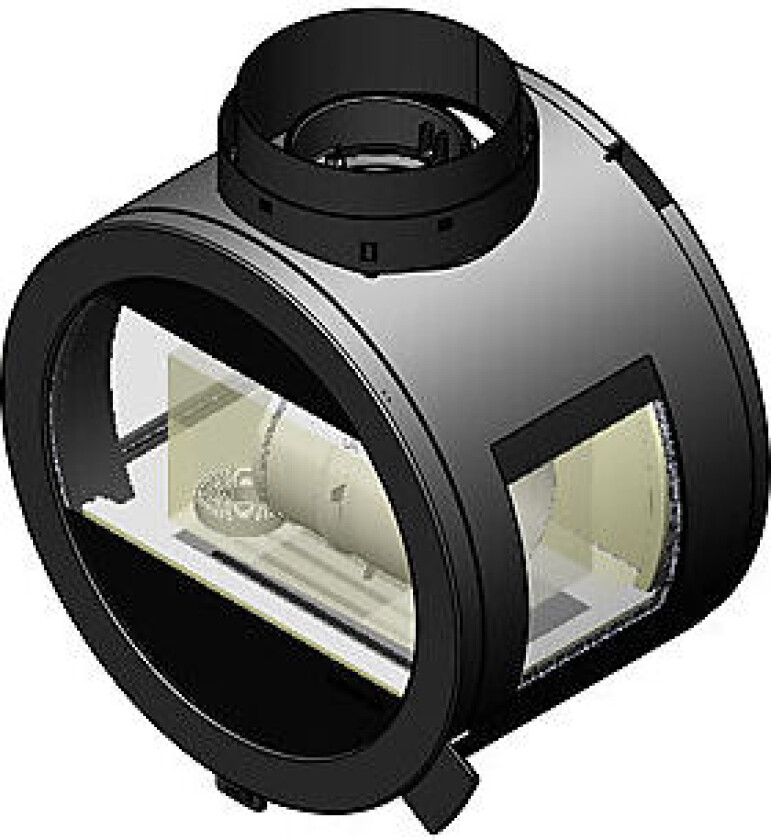 Ovn me ceiling med dv kit med sideglass uten pipe