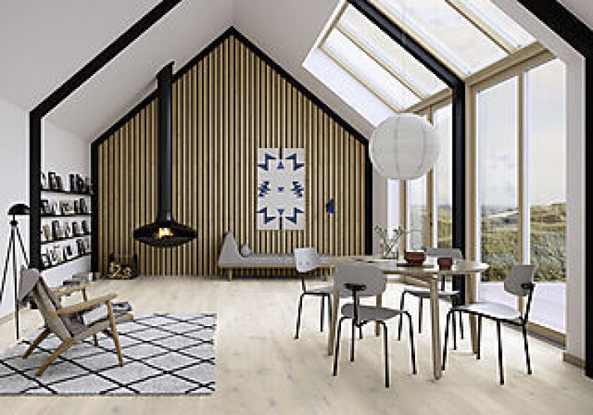 Parkett 1-stav eik polar