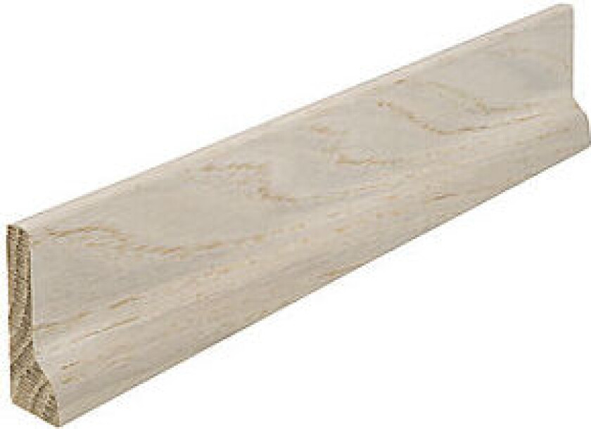 Eik 15x045 gulvlist ideal rund nese vanilla